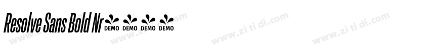 Resolve Sans Bold Nr字体转换
